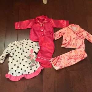 Fits American Girl Dolls Pajamas